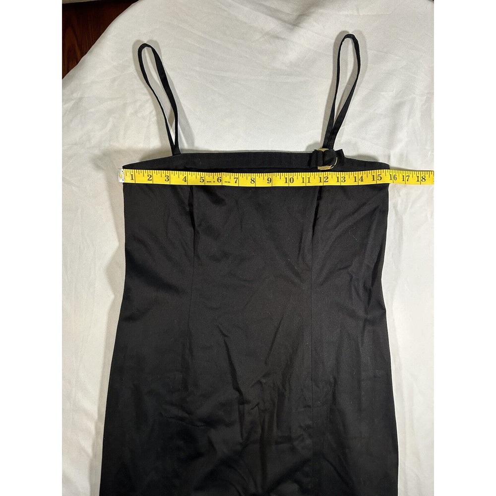 Vintage 90s Worth Women’s Black Cocktail Dress Size 8 - Picture 3 of 6